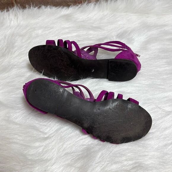 Steve Madden Women’s Magenta Pink Gladiator Leather Sandal Size 8 - Picture 6 of 9